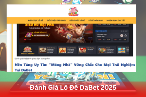 Đánh giá DaBet chuyên mục lô đề online